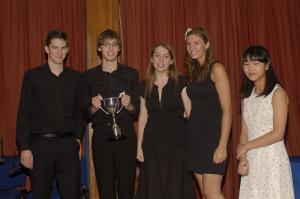 Presentation of the Cup to the Winners of the Music Festival 2010 by the 2009 Winner